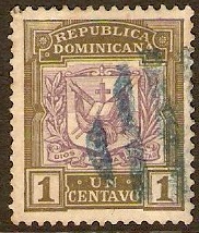 Dominican Republic 1901 1c Lilac and olive-green. SG110.