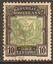 Dominican Republic 1905 10c Green and black. SG153.