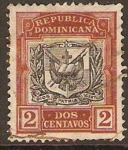 Dominican Republic 1906 2c Black and chestnut. SG162.