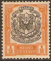 Dominican Republic 1911 c Black and orange. SG183.