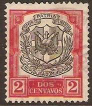 Dominican Republic 1911 2c Black and rose-red. SG185.