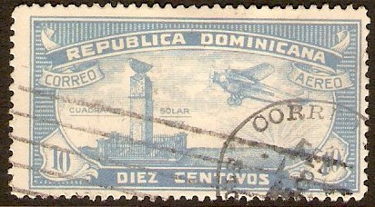 Dominican Republic 1931 10c Pale ultramarine. SG301.