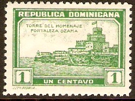Dominican Republic 1932 1c Yellow-green. SG309.