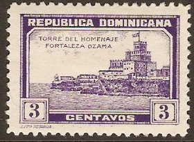 Dominican Republic 1932 3c Violet. SG311.