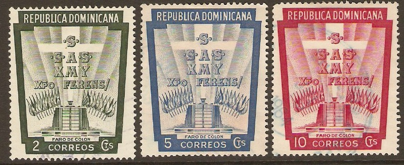 Dominican Republic 1953 Columbus Santo Domingo set. SG607-SG609.