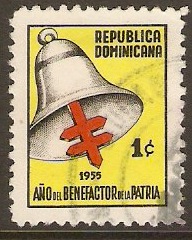 Dominican Republic 1955 1c TB Relief Fund stamp. SG638.