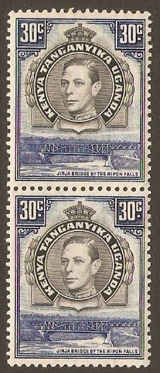 KUT 1938 30c Black and dull violet-blue. SG141b.