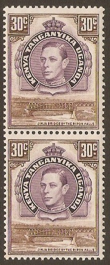 KUT 1938 30c Dull purple and brown. SG142.