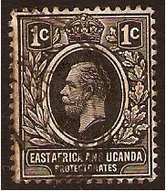 East Africa and Uganda 1912 1c. Black. SG44.