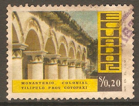 Ecuador 1975 20c Tilipulo Monastery series. SG1559.