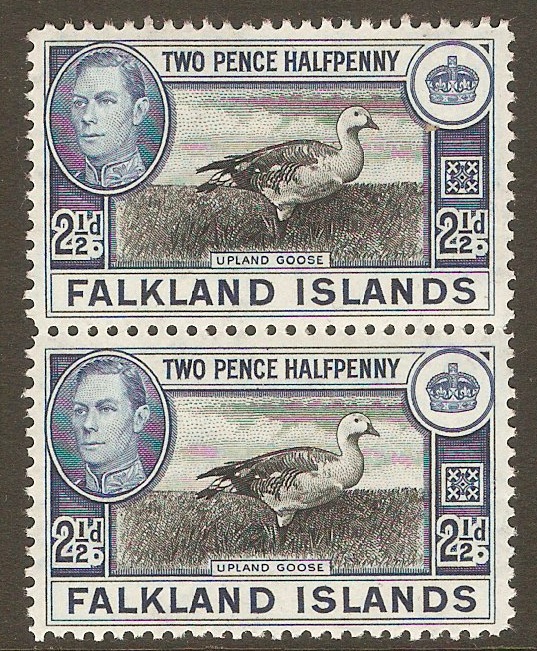 Falkland Islands 1938 2d Black and blue. SG152.