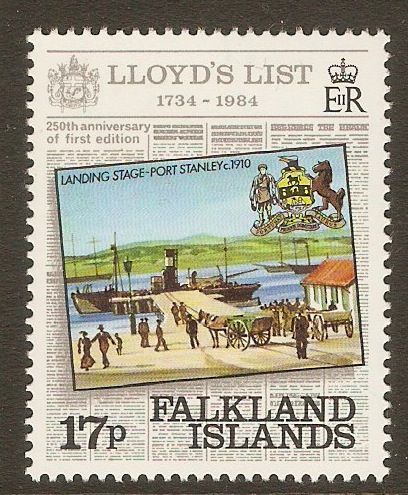 Falkland Islands 1984 17p Lloyd's List Newspaper series. SG485.