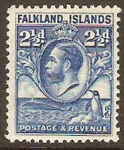 Falkland Islands 1929 2d Blue. SG119.