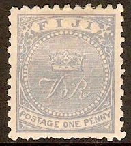 Fiji 1878 1d Dull blue. SG39.