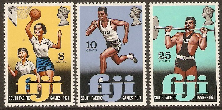 Fiji 1971 South Pacific Games Set. SG451-SG453.