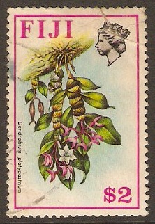 Fiji 1971 $2 Birds and Flowers Series. SG520.