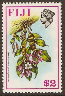 Fiji 1971 $2 Birds and Flowers Series. SG520.