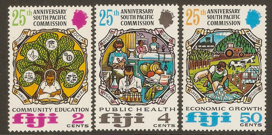 Fiji 1972 South Pacific Commission set. SG454-SG456.