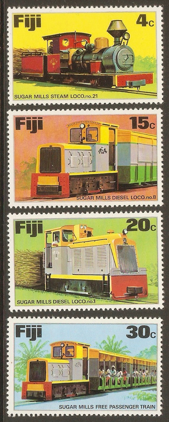 Fiji 1976 Sugar Trains set. SG526-SG529.