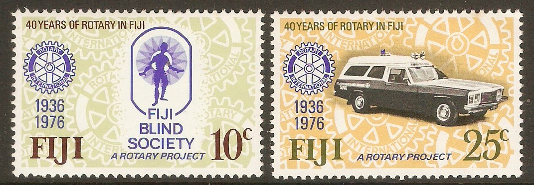 Fiji 1976 Rotary Anniversary set. SG530-SG531.