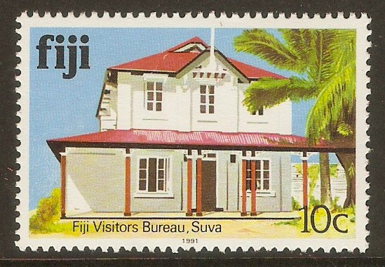 Fiji 1979 10c Architecture series. SG585A.