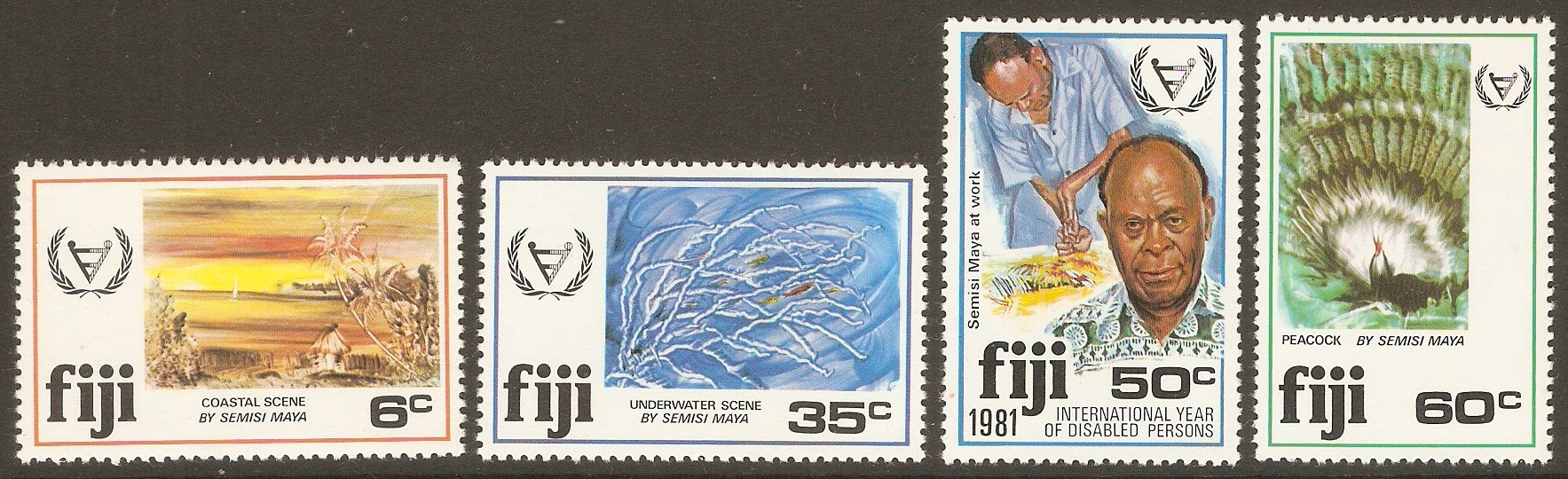 Fiji 1981 Disabled Year set. SG608-SG611.