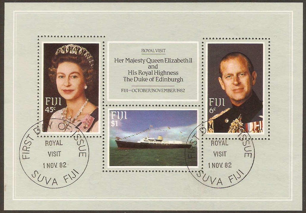 Fiji 1982 Royal Visit Sheet. SGMS646.