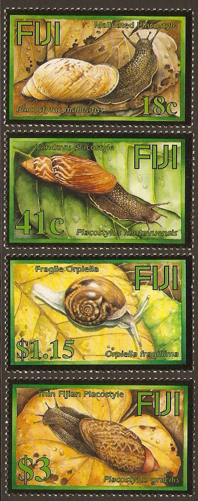 Fiji 2004 Land Snails Set. SG1218-SG1221.