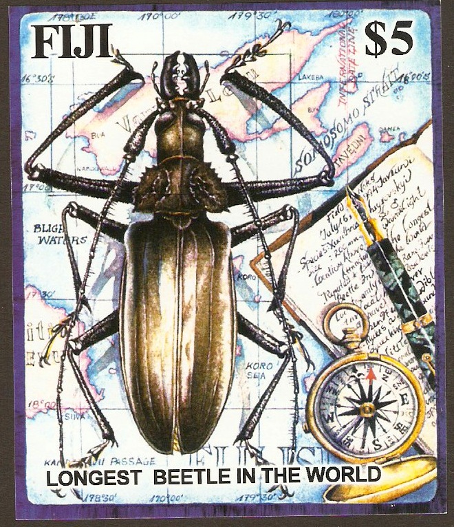 Fiji 2004 Longest Beetle Sheet. SGMS1216.