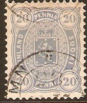 Finland 1875 20p blue. SG87.