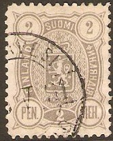 Finland 1889 2p grey. SG108.