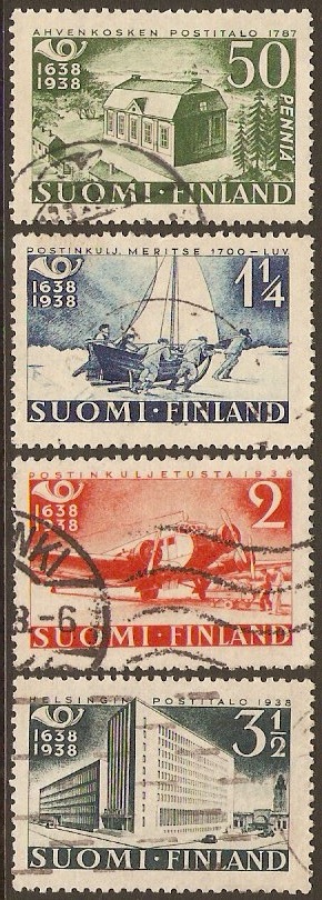 Finland 1938 Postale Service Anniversary Set. SG326-SG329.