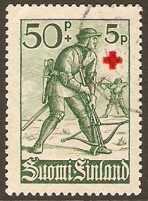 Finland 1940 Red Cross Stamp. SG335.