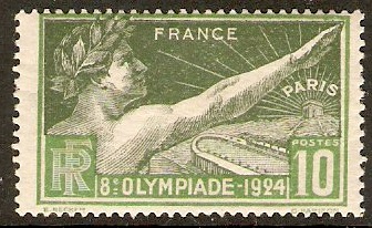 France 1924 10c Olympic Games Series. SG401.