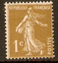 France 1932 1c Olive-bistre. SG497.