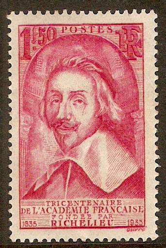 France 1935 1f.50 Cardinal Richelieu. SG530.