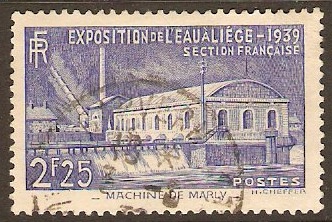 France 1939 2f.25 Water Exhibition Stamp. SG644.