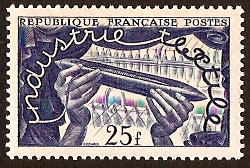 France 1951 Textile Industry Stamp. SG1109.