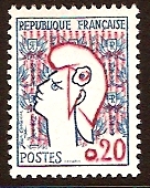 France 1961 Marianne Design. SG1513.