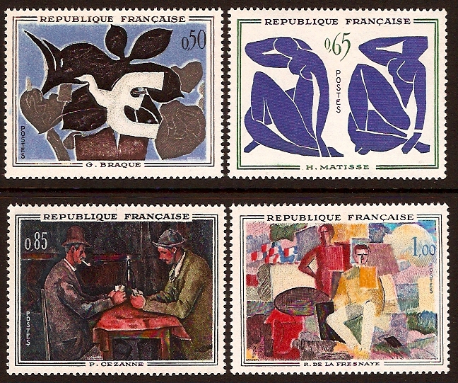 France 1961 Paintings. SG1551-SG1554.
