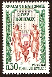 France 1962 Hospitals Stamp. SG1571.