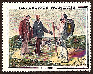 France 1962 Painting by Courbet. SG1590.