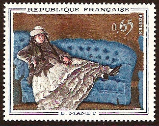 France 1962 Painting by Manet. SG1591.
