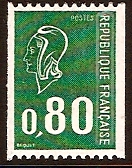 France 1971 80c emerald. SG1906.