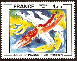 France 1981 Painting by Edouard Pignon. SG2434.