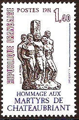 France 1981 Chateaubriant Commemoration. SG2443.