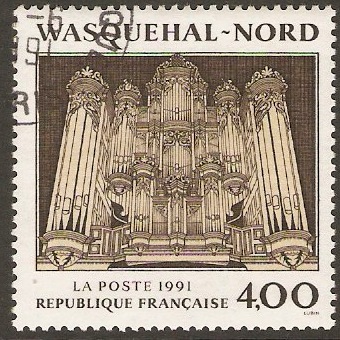 France 1991 4f Organ Stamp. SG3034.