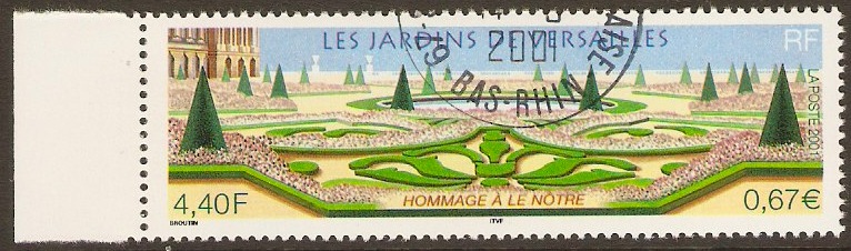 France 2001 4f.40 Versailles Gardens Stamp. SG3725.