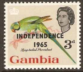 Gambia 1965 3d Independence Series. SG219