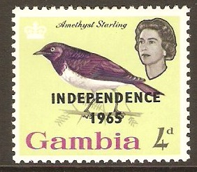 Gambia 1965 4d Independence Series. SG220